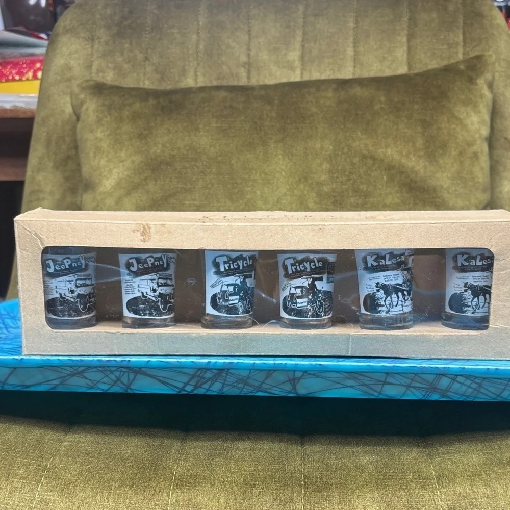 Kultura Filipino Vintage Vehicle Shot Glass Set